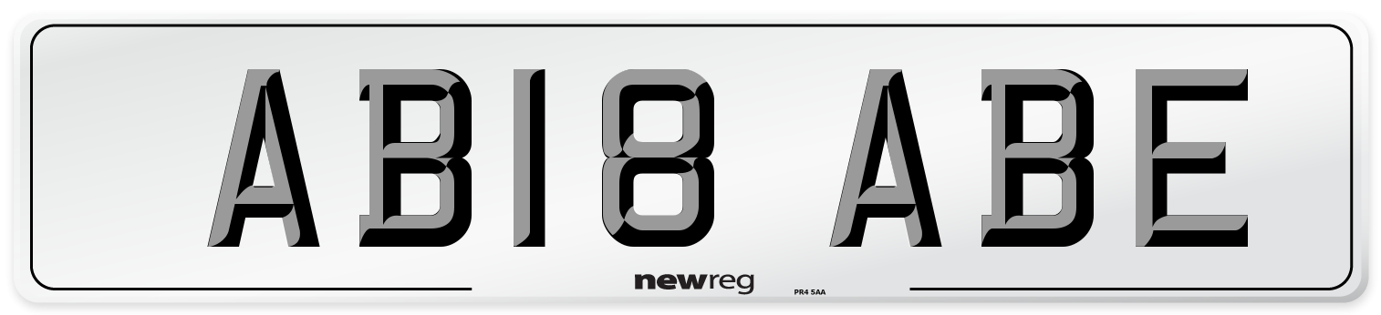 AB18 ABE Number Plate from New Reg